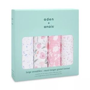 Aden and Anais 4 Pk. Printed Classic Swaddles Baby Girl Girls